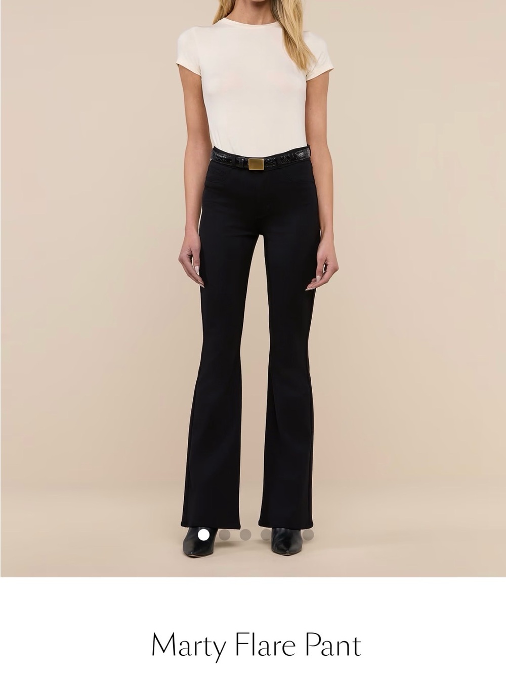 L'AGENCE Marty Flare Black Pants Size 26